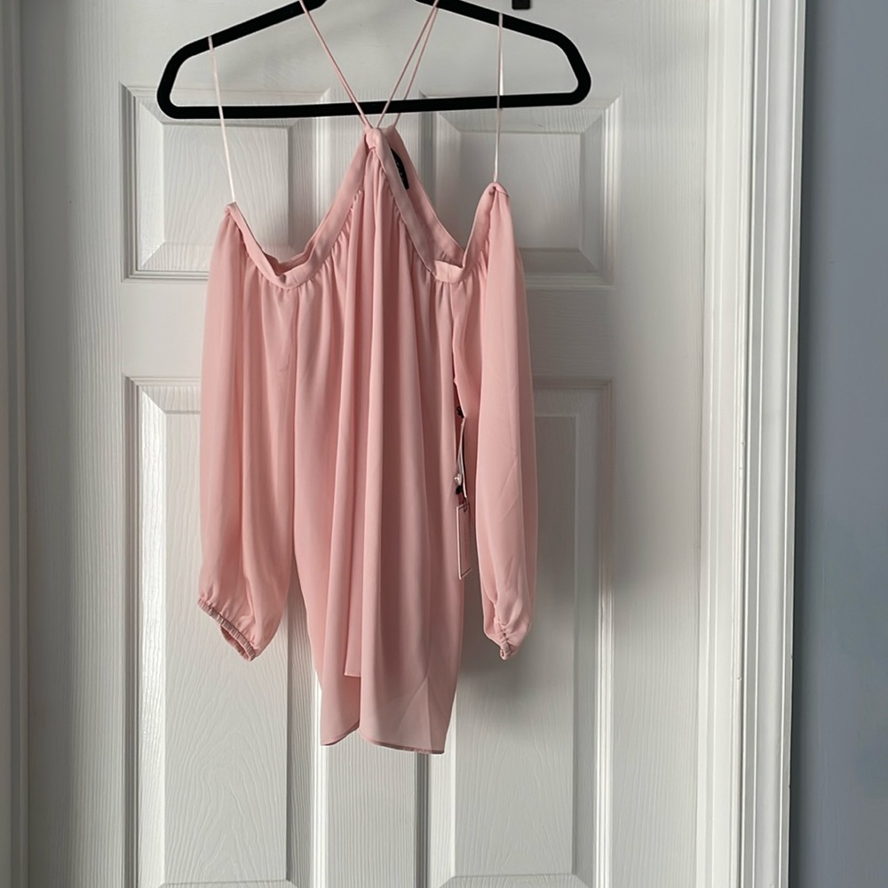 Pink 1 State Off Shoulder Shirt
